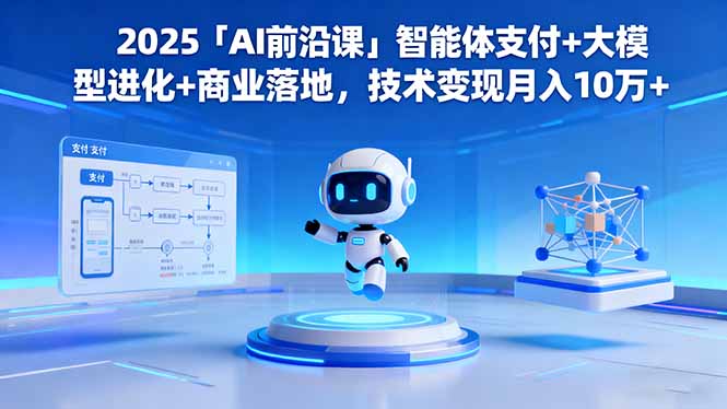 2025「AI前沿课」智能体支付+大模型进化+商业落地，技术变现月入10万+-鹰眼AI